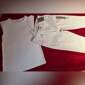 New Fall Creek White Demin & Ophelia Roe Top